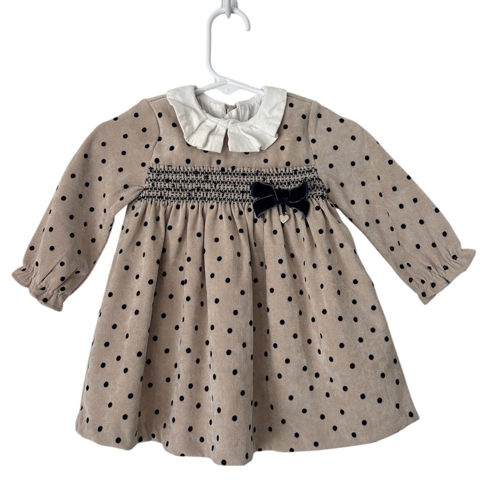 Polka Dot Kids Dress with Bow